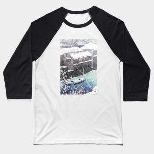 Snow on Ochanomizu by Kawase Hasui Baseball T-Shirt